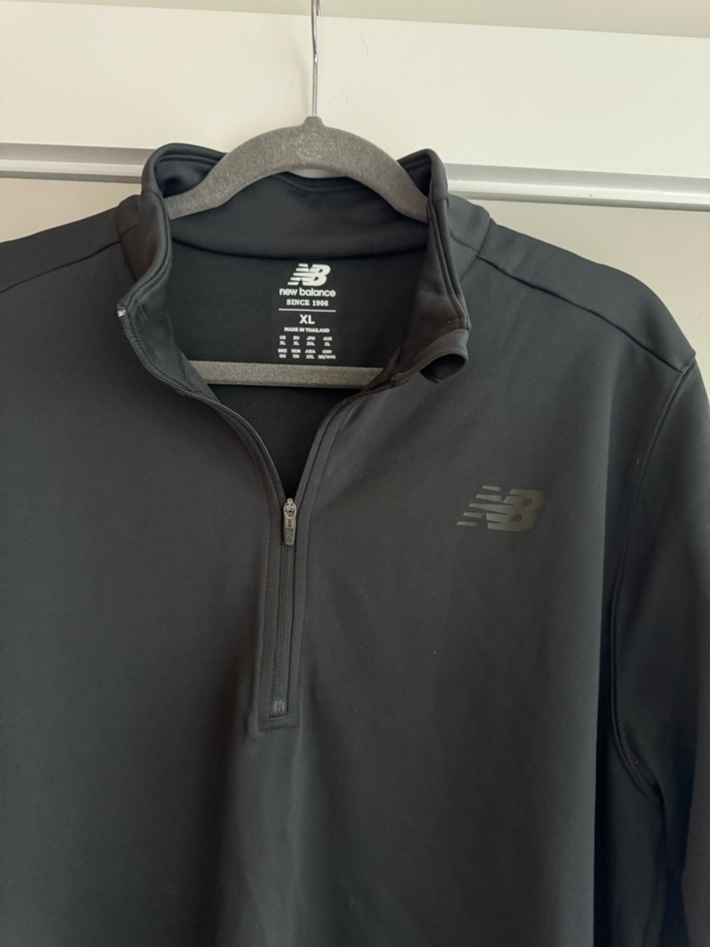 New Balance Black Quarter-Zip Lightweight Pullover Jacket